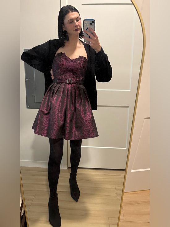 Betsey Johnson Dresses & Skirts - Betsey Johnson Whimsigoth Brocade Strapless Dress - Size 2 - New Condition